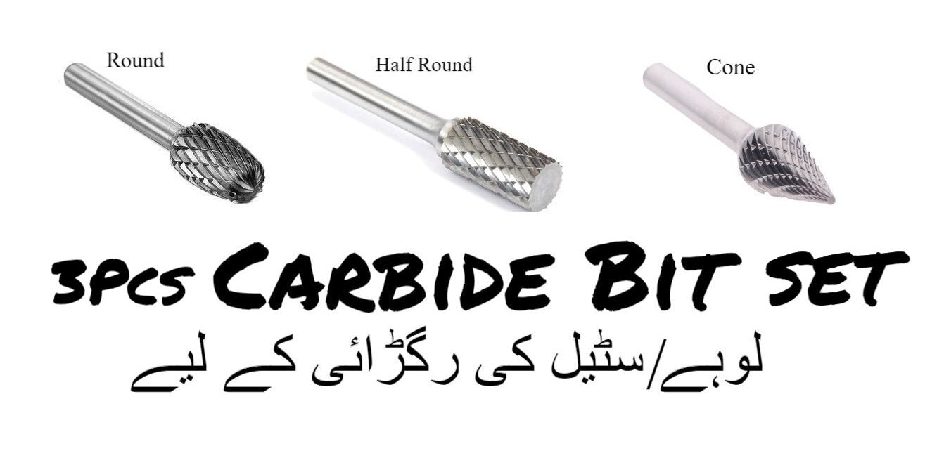 Carbide Bur Die Grinder (3Pcs SET) ? High-Precision Rotary Cutting & Grinding Tool