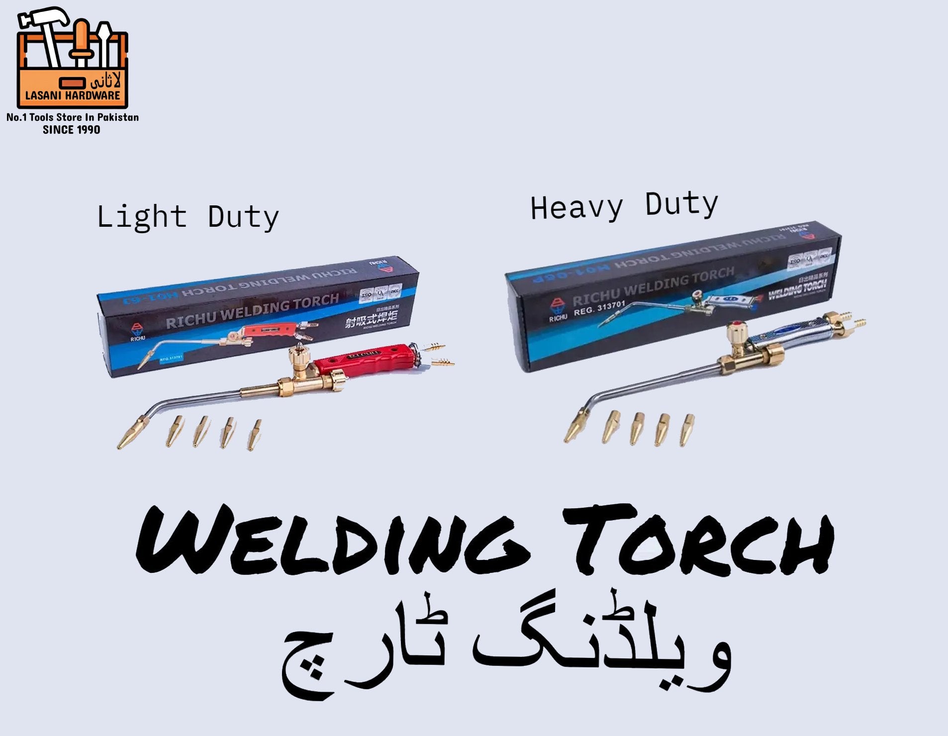 Gas Welding Torch RICHU (Light Duty-Heavy Duty) ? Precision Flame Control for Welding, Brazing & Cutting