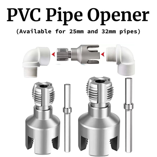 2 in 1 PVC Pipe Opener 32mm External Pipe Threading Kit – 1/2 and 3/4 Inch Plumbing Threading Tool