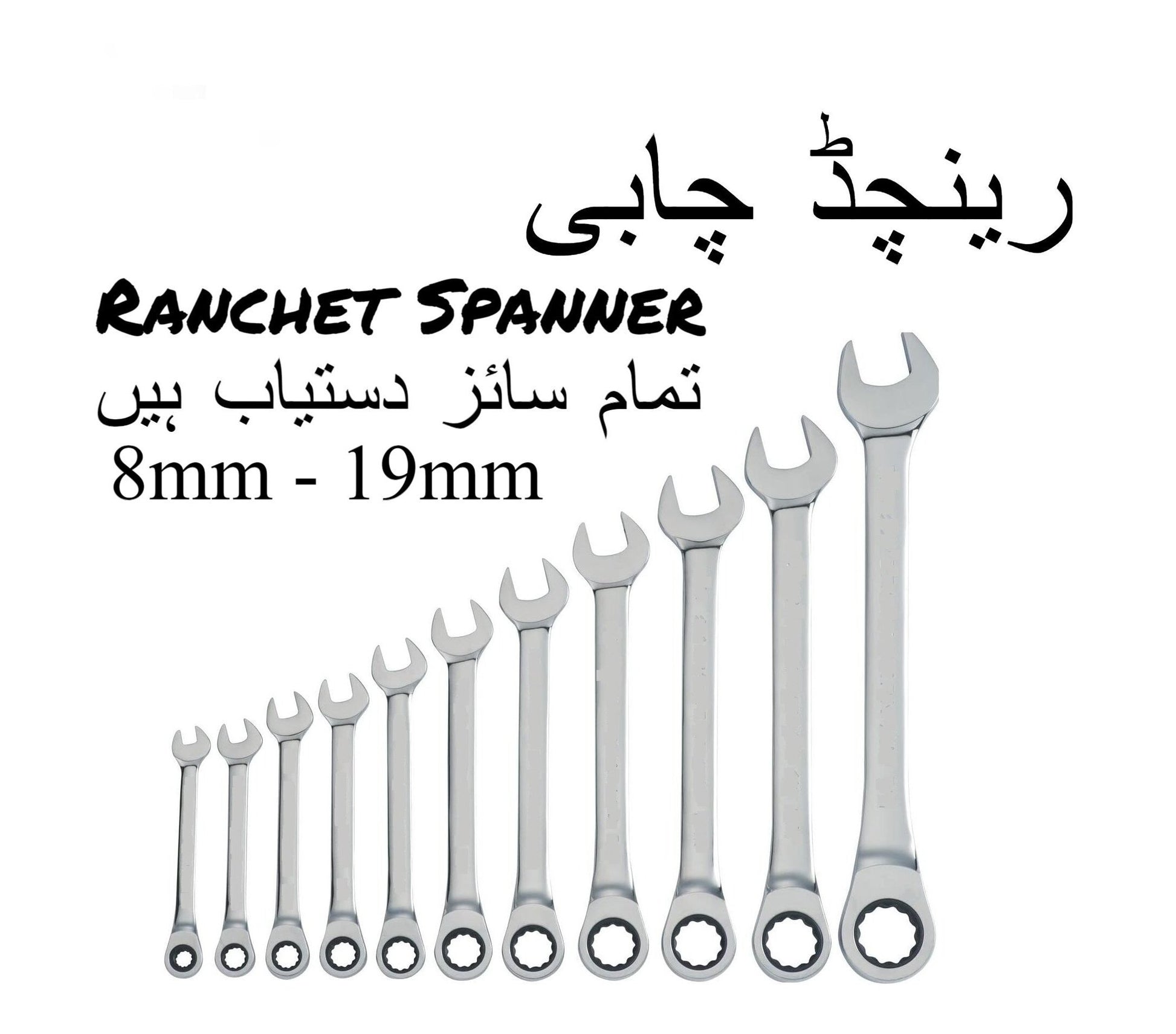 ratchet spanner  highprecision wrench for fast  efficient tightening 8mm to 19mm