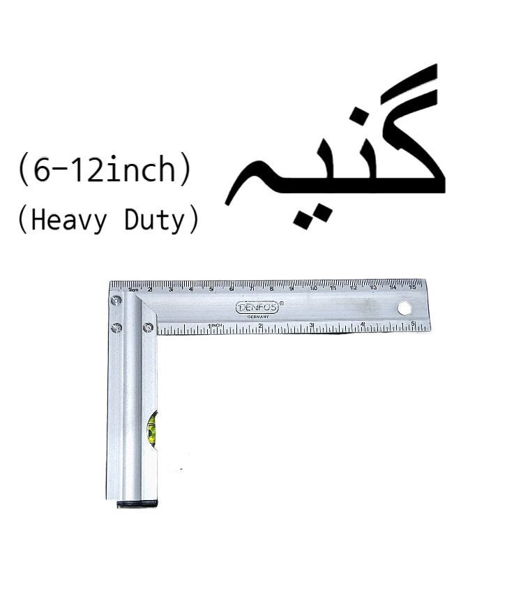 try square aluminum body  6 inch and 12 inch sizes