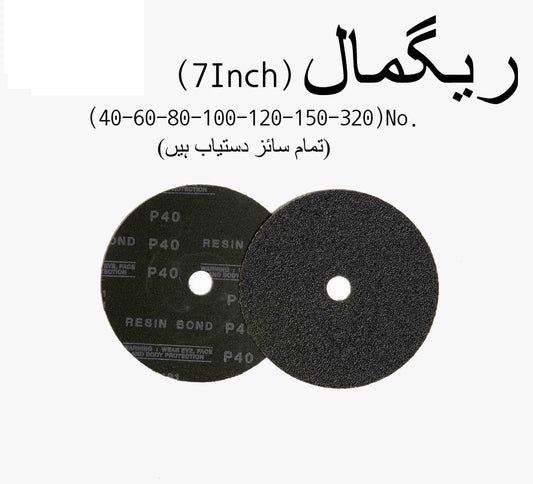 Sanding Disc 7 Inch (40-80-100-120-150-320P) ? High-Performance Abrasive for Smooth Finishing
