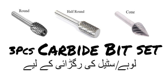 Carbide Bur Die Grinder (3Pcs SET) ? High-Precision Rotary Cutting & Grinding Tool