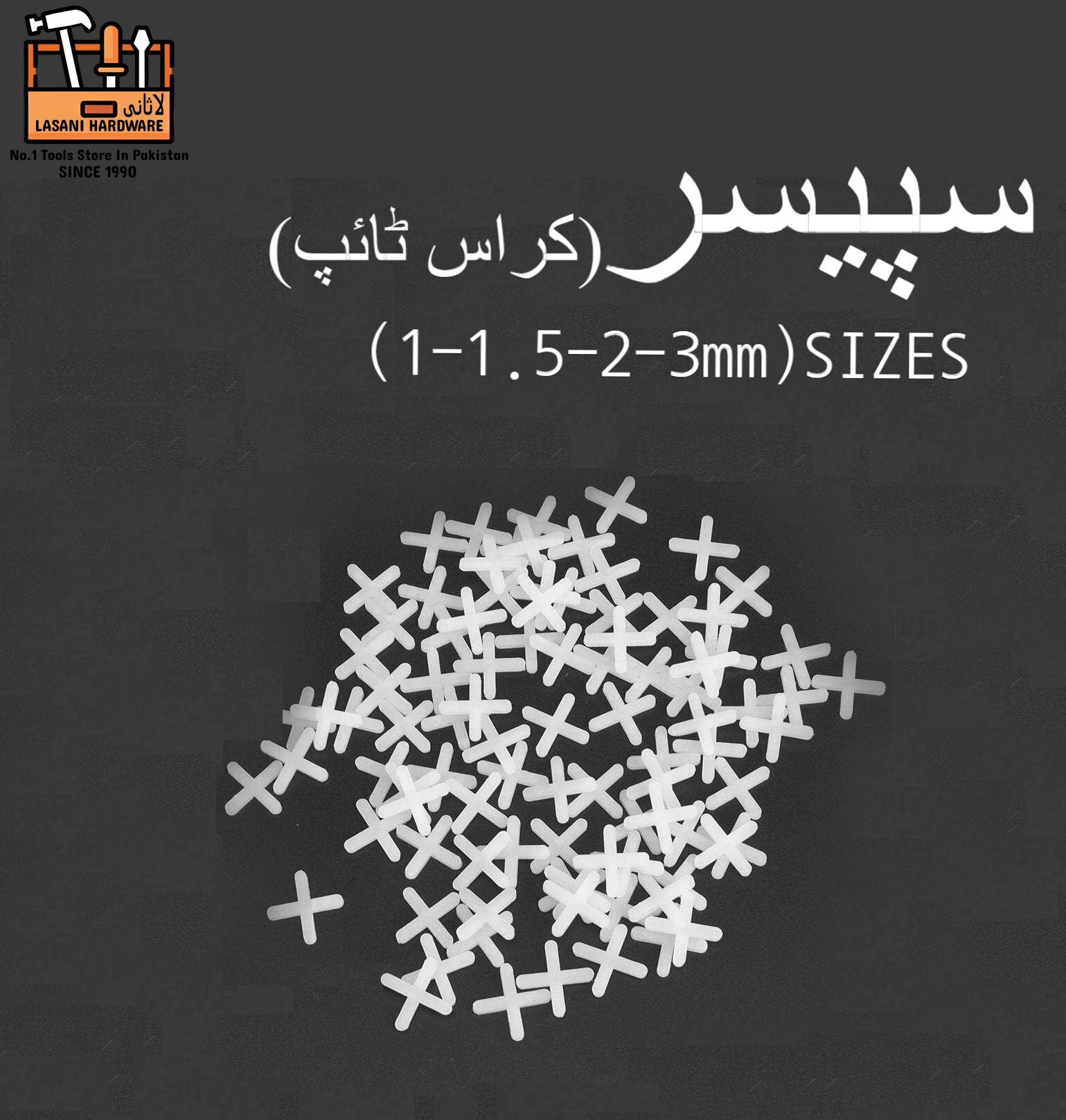 Tile Spacers / Tile Leveling Spacers (50Pcs Packet) ? Precision Tile Alignment (1mm-1.5mm-2mm)