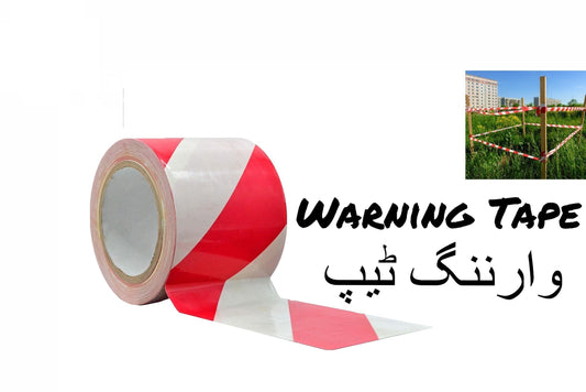 Red & White Warning Tape Caution Tape 20M ? Safety Barrier Tape for Construction & Hazard Zones