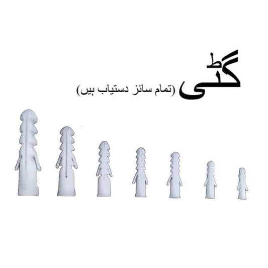 Rawl Plugs Plastic ? Heavy Duty Wall Anchors (12-24 No. Sizes)